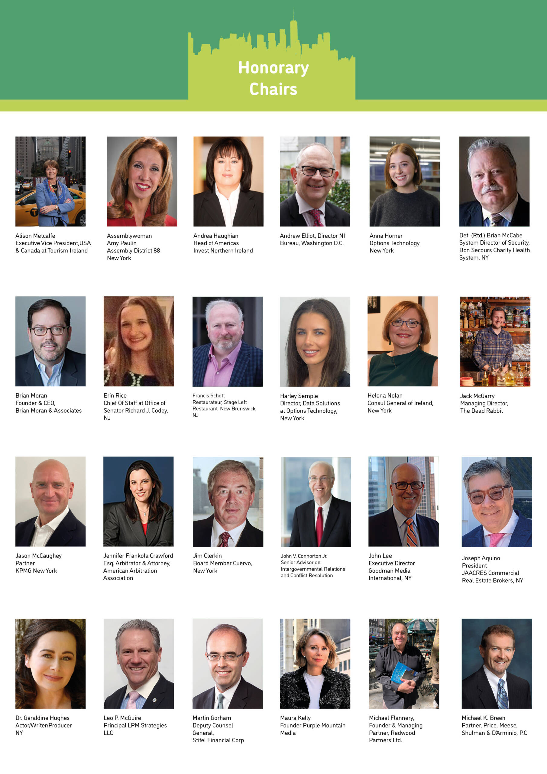 Honorary Chairs Aisling Events